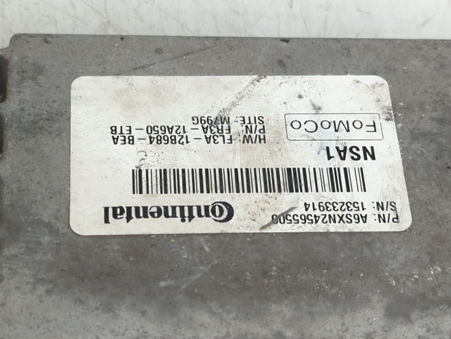 2015 Ford Mustang PCM Engine Control Computer ECU ECM PCU OEM P/N:FU5T-14F262-AA A6SXN2456550D, FL3A-12B684-BEA Fits OEM Use
