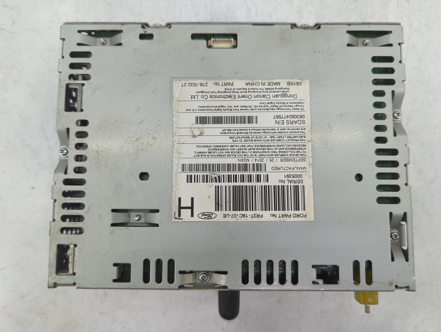 2015 Ford Mustang Radio AM FM Cd Player Receiver Replacement P/N:FR3T-19C107-UE PU-3605S-B, 276-1532-27 Fits OEM Used Auto P