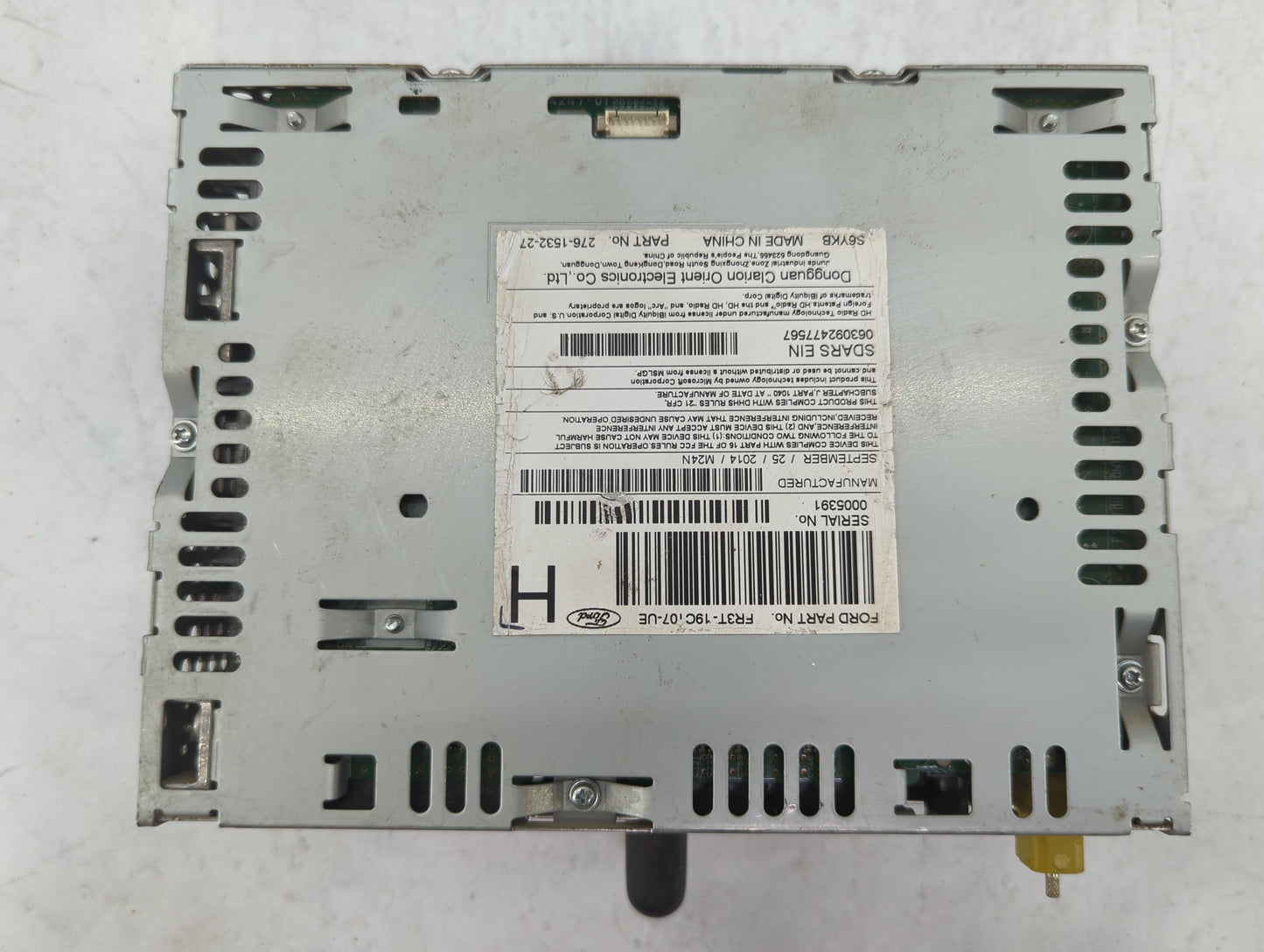 2015 Ford Mustang Radio AM FM Cd Player Receiver Replacement P/N:FR3T-19C107-UE PU-3605S-B, 276-1532-27 Fits OEM Used Auto P