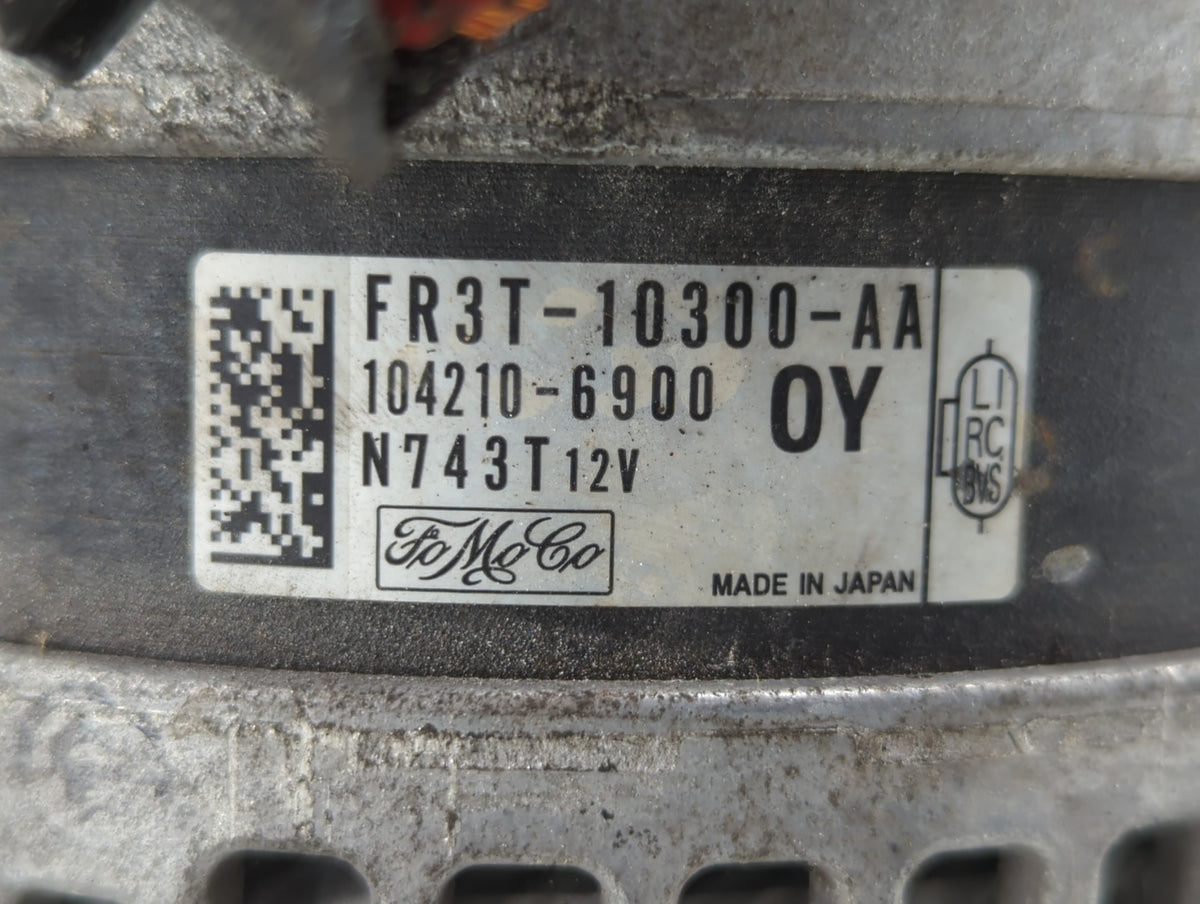2015 Ford Mustang Alternator Replacement Generator Charging Assembly Engine OEM P/N:FR3T-10300-AA Fits OEM Used Auto Parts -