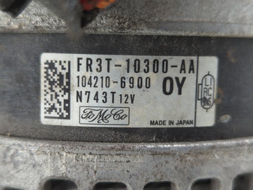 2015 Ford Mustang Alternator Replacement Generator Charging Assembly Engine OEM P/N:FR3T-10300-AA Fits OEM Used Auto Parts