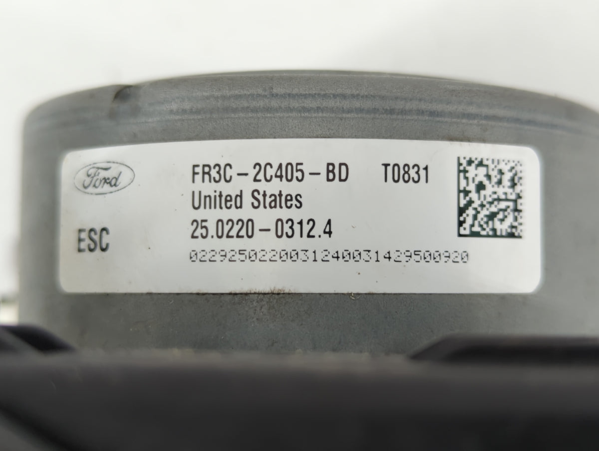 2015 Ford Mustang Anti-Lock Brake ABS Pump Module Actuator OEM P/N:FR3C-2C405-BD FR3C-2C405-BE Fits OEM Used Auto Parts - Oe