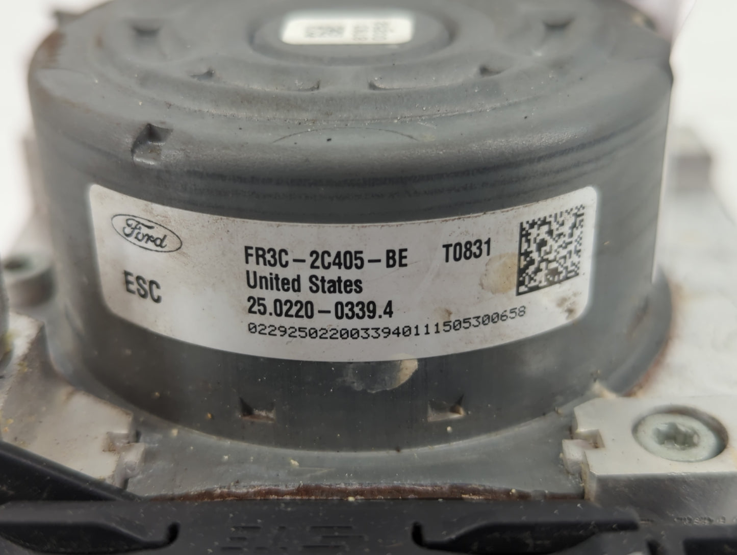2015 Ford Mustang ABS Pump Control Module Replacement P/N:FR3C-2C405-BE Fits OEM Used Auto Parts - Oemusedautoparts1.com