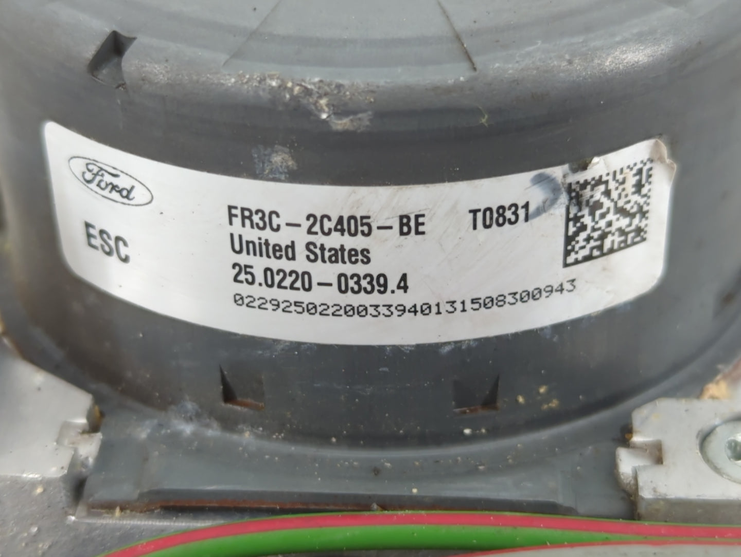 2015 Ford Mustang ABS Pump Control Module Replacement P/N:FR3C-2C405-BE Fits OEM Used Auto Parts - Oemusedautoparts1.com