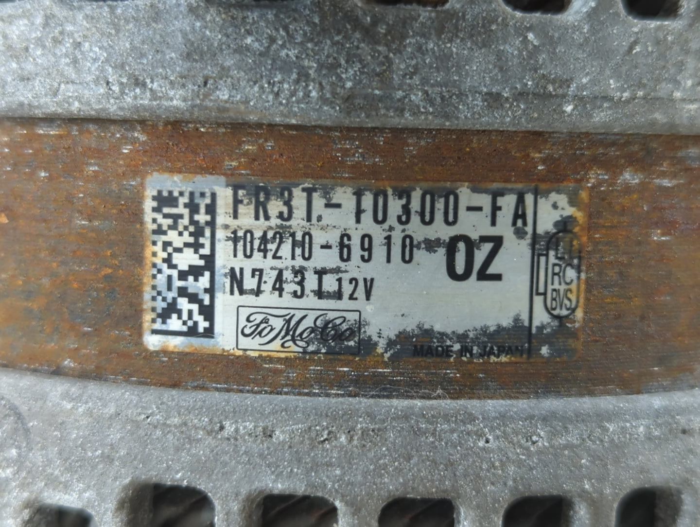 2015-2022 Ford Mustang Alternator Replacement Generator Charging Assembly Engine OEM P/N:104210-6910 FR3R-10300-FA Fits OEM 