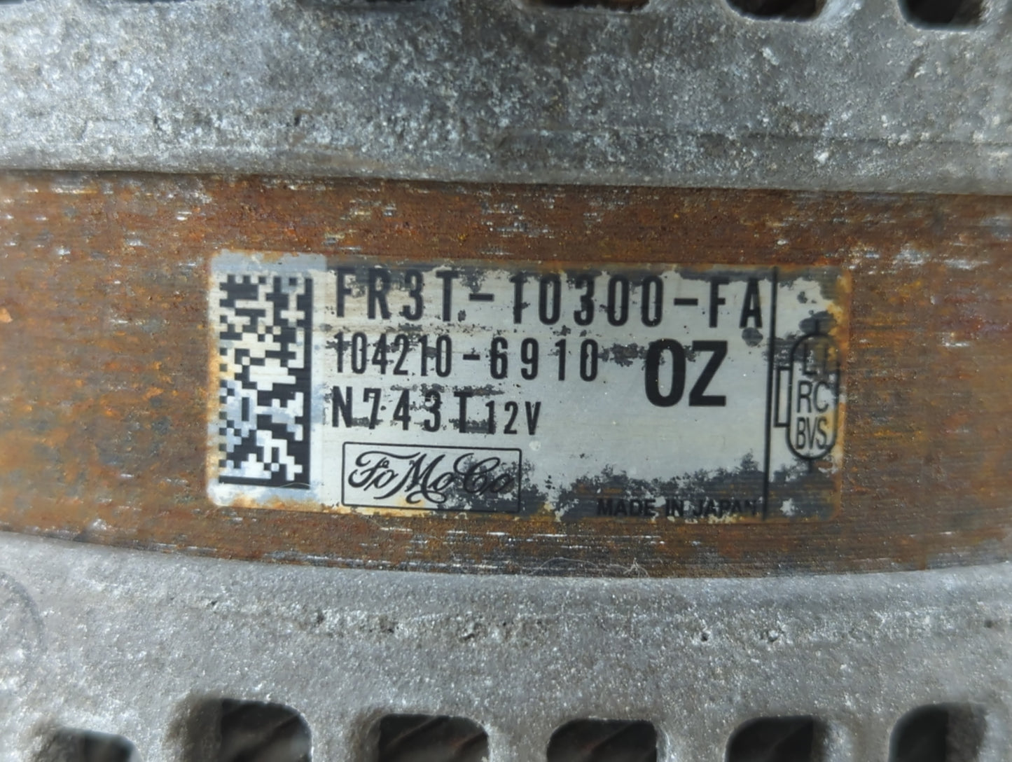 2015-2022 Ford Mustang Alternator Replacement Generator Charging Assembly Engine OEM P/N:104210-6910 FR3R-10300-FA Fits OEM 