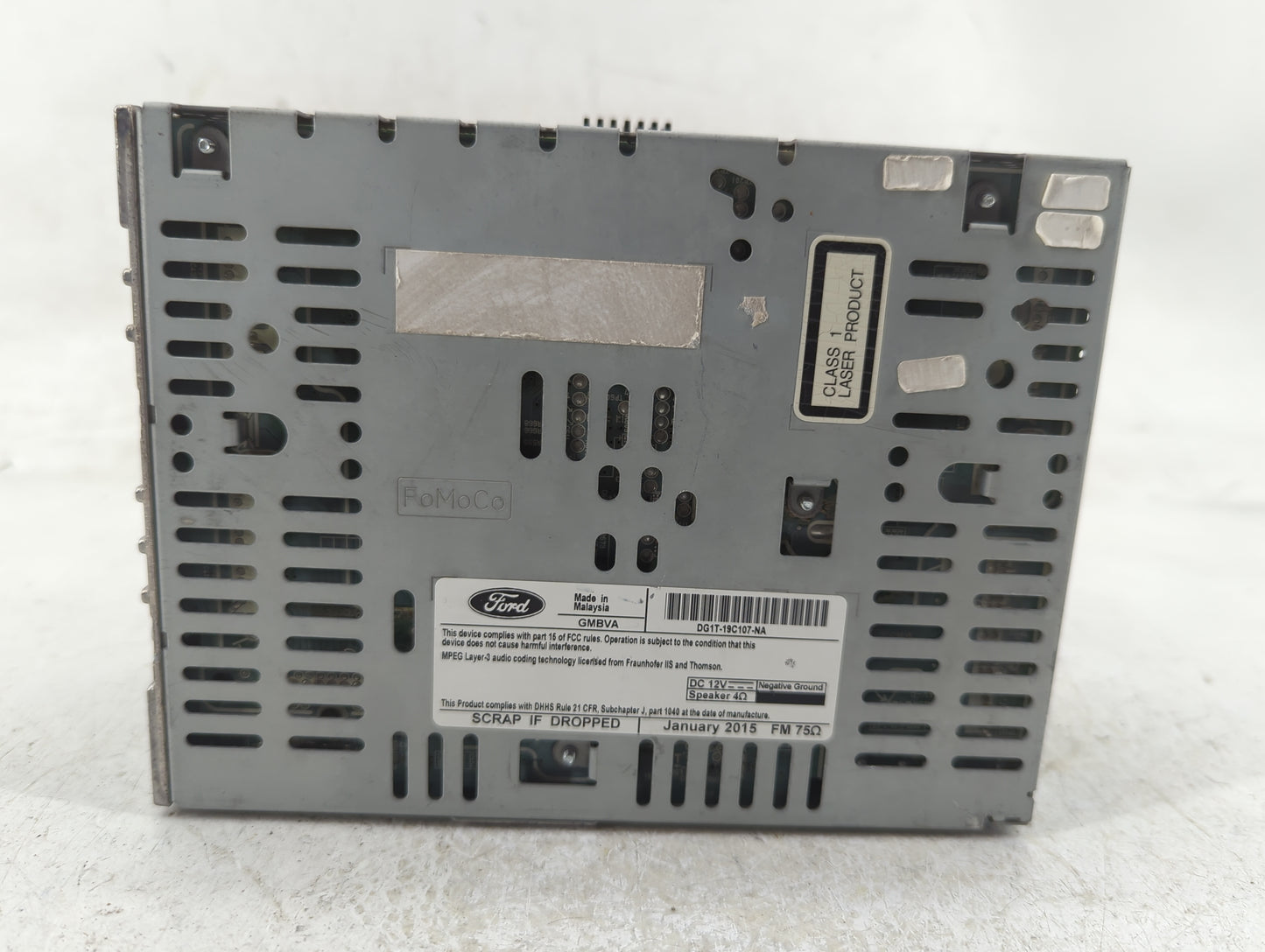 2015 Ford Taurus Radio AM FM Cd Player Receiver Replacement P/N:DG1T-19C107-NA Fits OEM Used Auto Parts - Oemusedautoparts1.