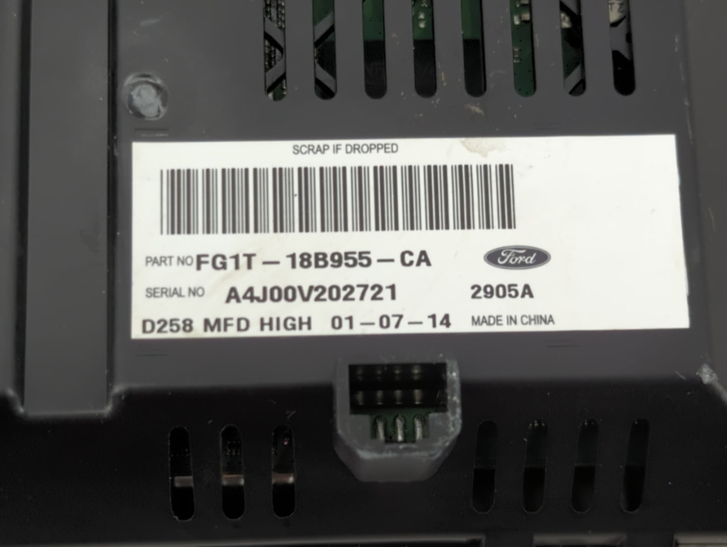 2015-2019 Ford Taurus Radio AM FM Cd Player Receiver Replacement P/N:FG1T-18B955-CA Fits Fits 2015 2016 2017 2018 2019 OEM U