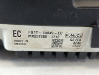 2015 Ford Taurus Instrument Cluster Speedometer Gauges P/N:MX257480-1712 FG1T-10849-EC Fits OEM Used Auto Parts - Oemusedaut