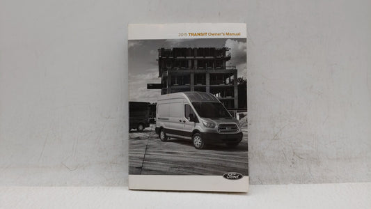 2015 Ford Transit Owners Manual Book Guide OEM Used Auto Parts - Oemusedautoparts1.com