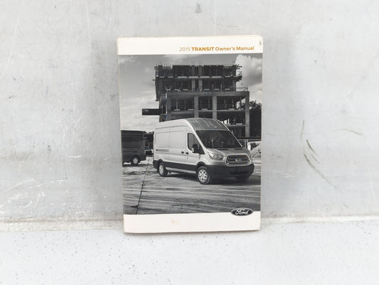 2015 Ford Transit Owners Manual Book Guide P/N:FK3J 19A321 AB OEM Used Auto Parts - Oemusedautoparts1.com
