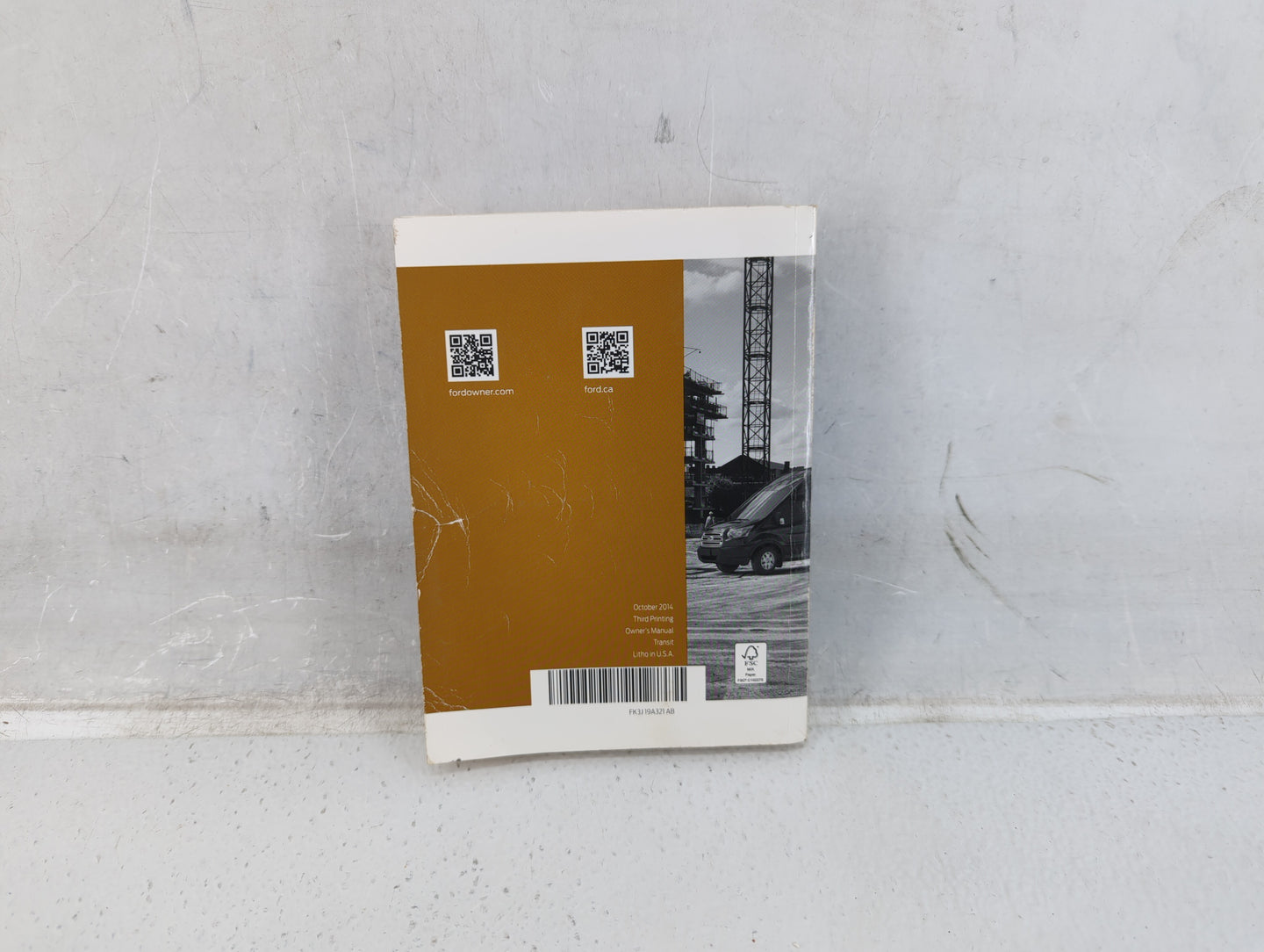 2015 Ford Transit Owners Manual Book Guide P/N:FK3J 19A321 AB OEM Used Auto Parts - Oemusedautoparts1.com