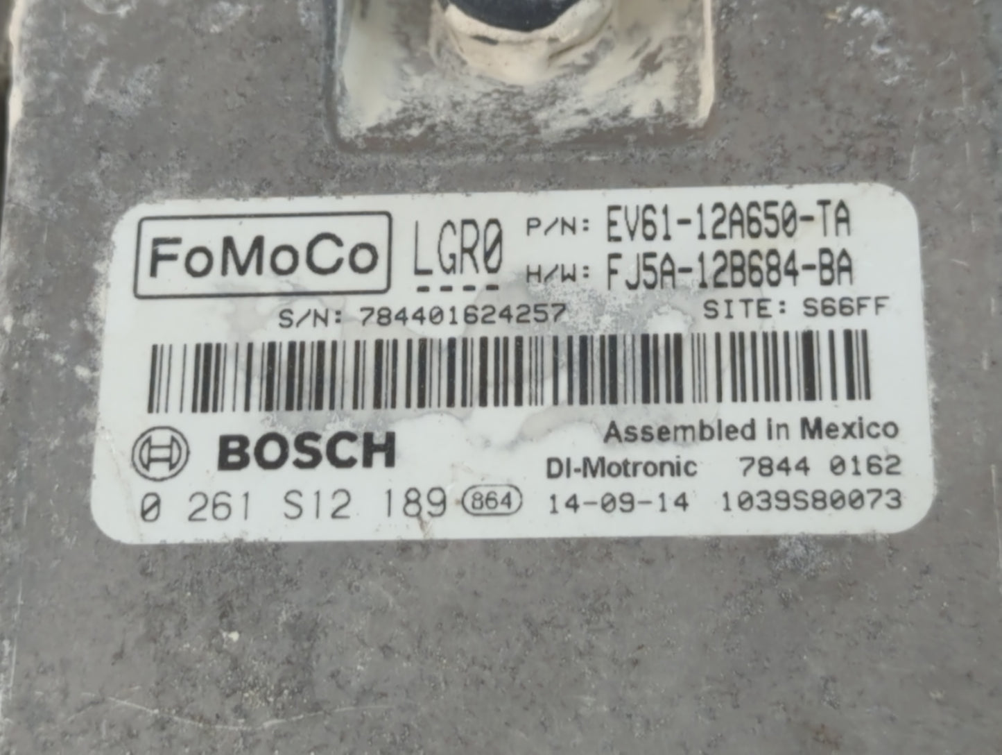 2014-2016 Ford Transit PCM Engine Control Computer ECU ECM PCU OEM P/N:FJ5A-12B684-BA EV61-12A650-TA Fits Fits 2013 2014 201