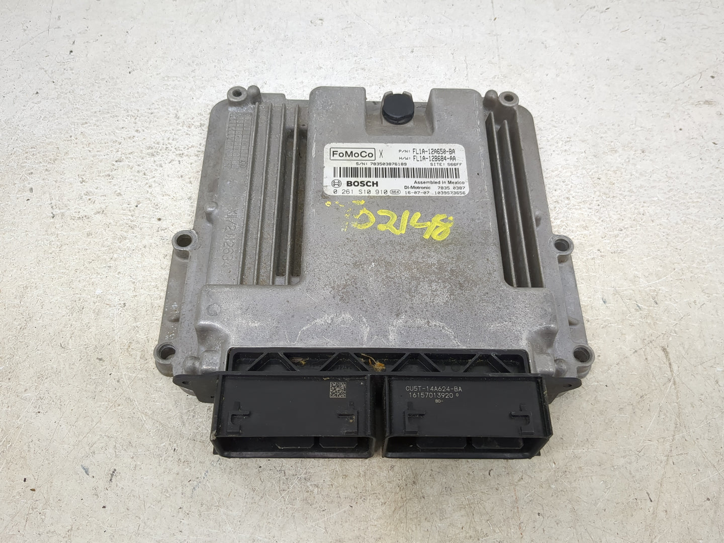 2015 Ford Transit 250 PCM Engine Control Computer ECU ECM PCU OEM P/N:FL1A-12B684-AA FL1A-12A650-BA Fits OEM Used Auto Parts