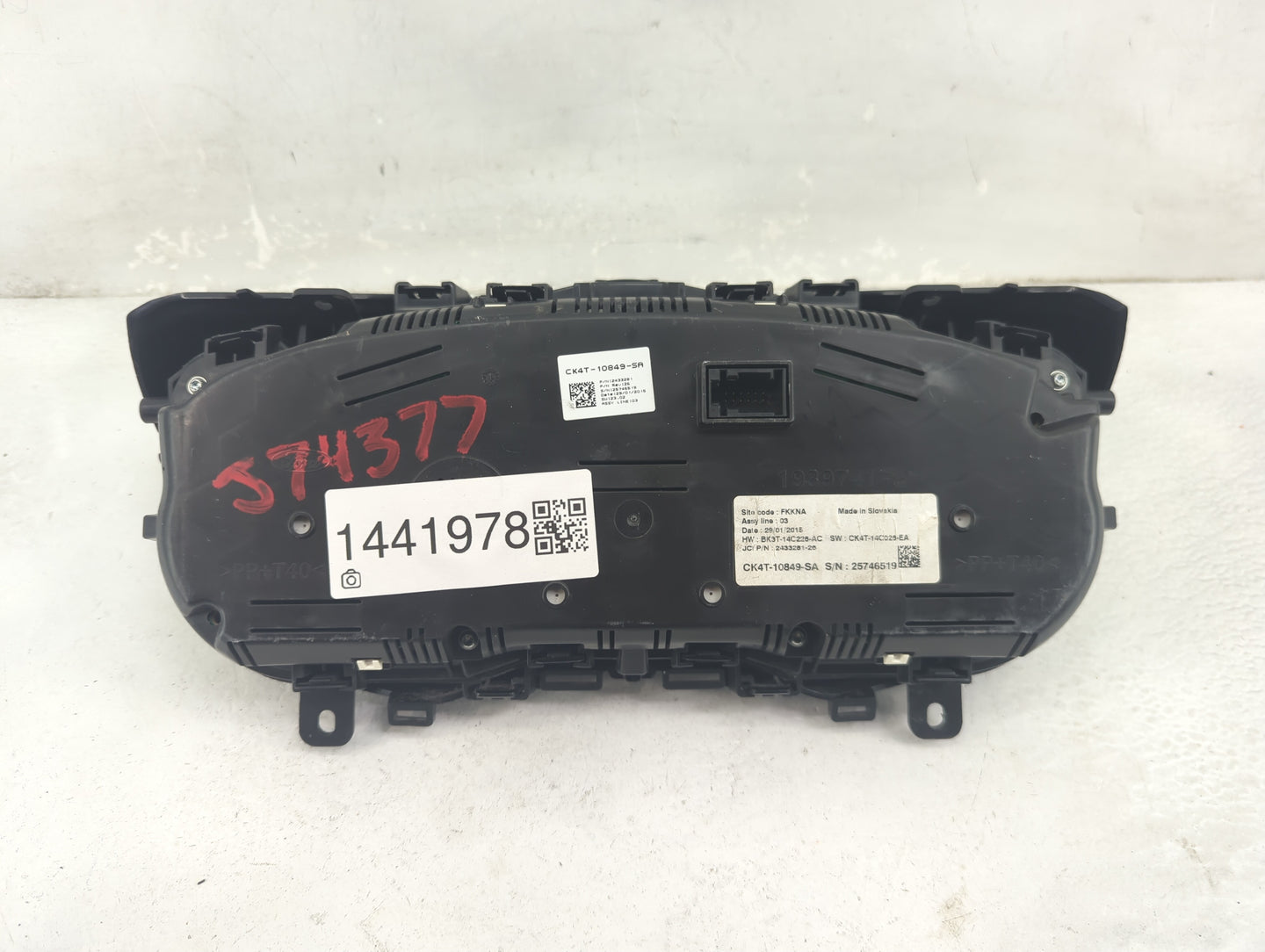 2015 Ford Transit 350 Instrument Cluster Speedometer Gauges P/N:CK4T-10849-SA BK3T-14C226-AC, CK4T-14C026-EA Fits Fits 2016 