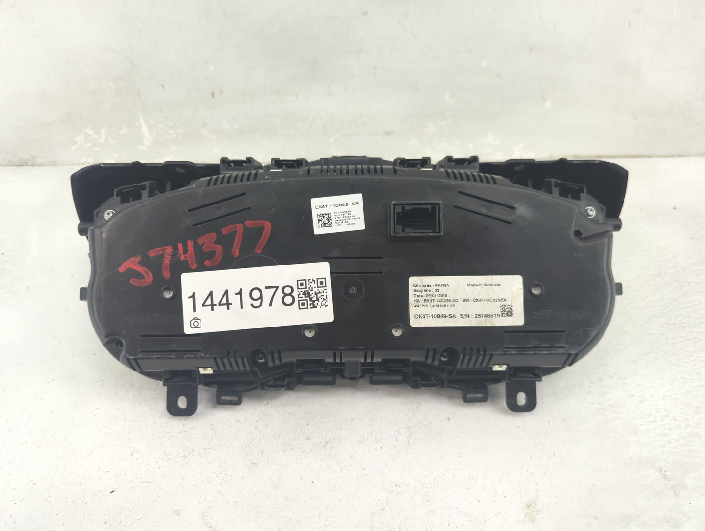 2015 Ford Transit 350 Instrument Cluster Speedometer Gauges P/N:CK4T-10849-SA BK3T-14C226-AC, CK4T-14C026-EA Fits Fits 2016 