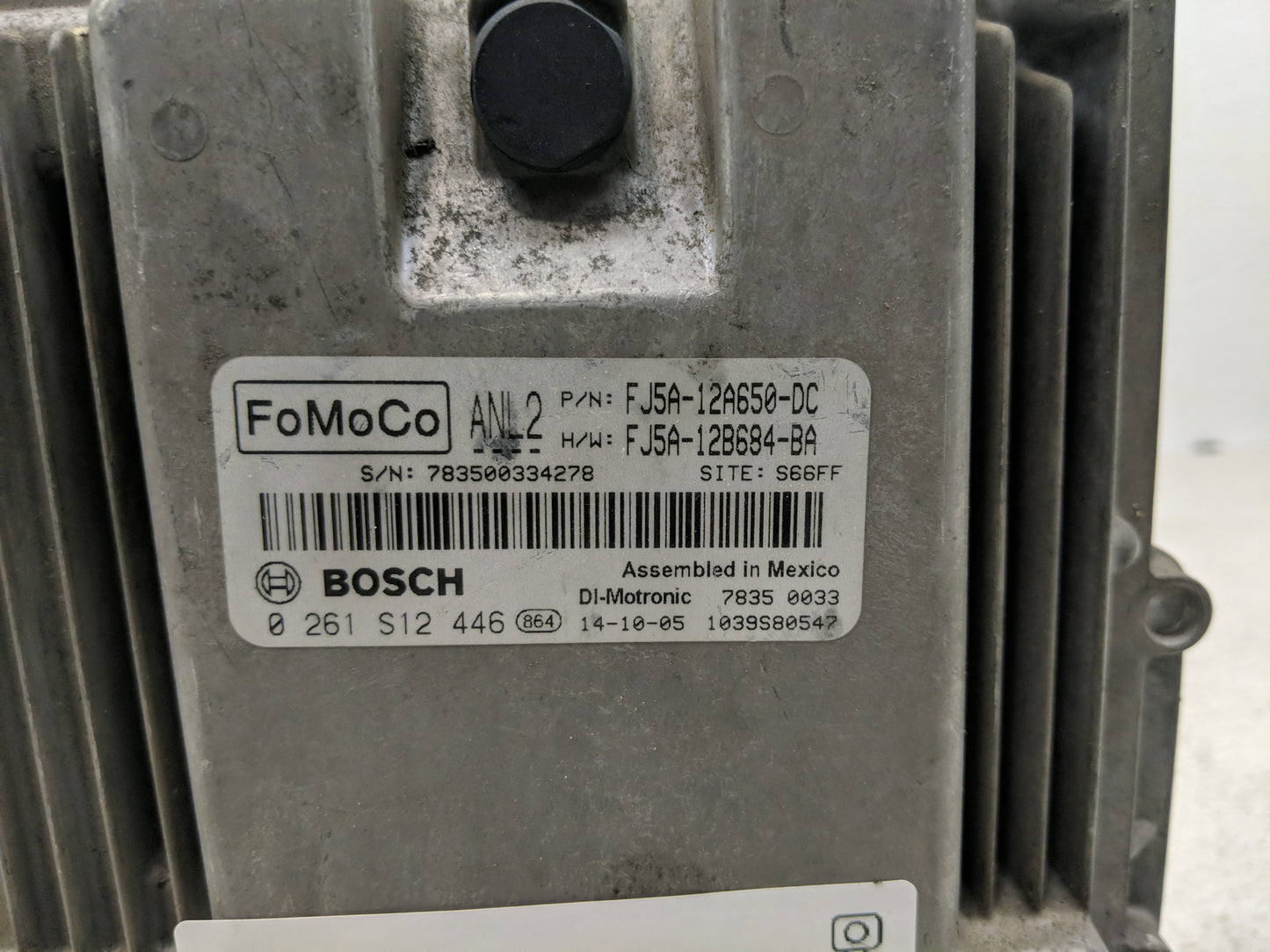 2015-2016 Ford Transit Connect PCM Engine Control Computer ECU ECM PCU OEM P/N:FJ5A-12A650-DC 0 261 S12 446 Fits Fits 2015 2