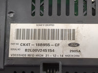 2014-2016 Ford Transit Connect Information Radio Display Screen - Oemusedautoparts1.com