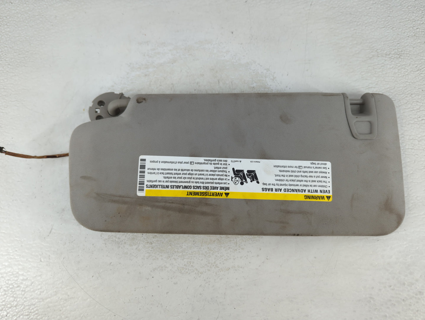 2007-2017 Gmc Acadia Sun Visor Shade Replacement Passenger Right Mirror Fits OEM Used Auto Parts - Oemusedautoparts1.com