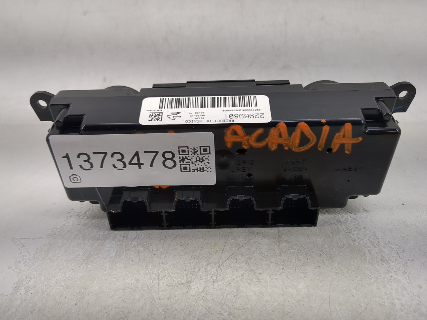 2013-2016 Gmc Acadia Climate Control Module Temperature AC/Heater Replacement P/N:22969801 Fits Fits 2013 2014 2015 2016 OEM