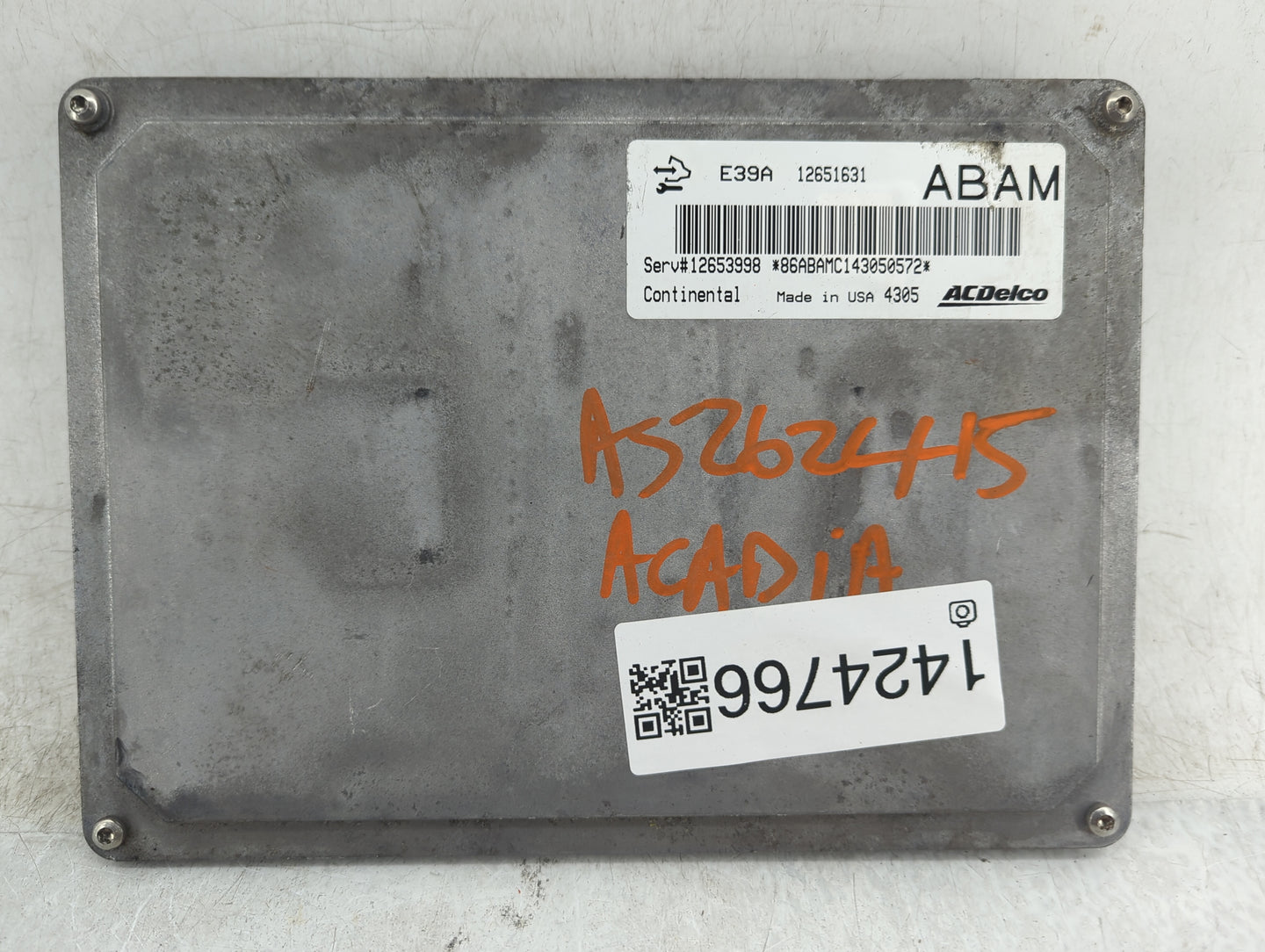 2013-2016 Gmc Acadia PCM Engine Control Computer ECU ECM PCU OEM P/N:12651631 Fits Fits 2013 2014 2015 2016 OEM Used Auto Pa