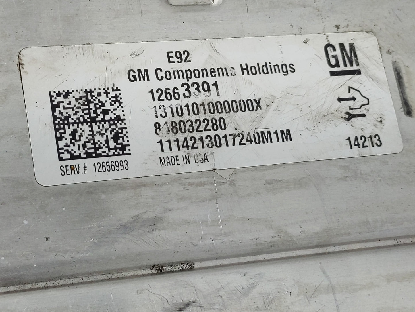 2014-2016 Gmc Sierra 1500 PCM Engine Control Computer ECU ECM PCU OEM P/N:12663391 Fits Fits 2014 2015 2016 OEM Used Auto Pa