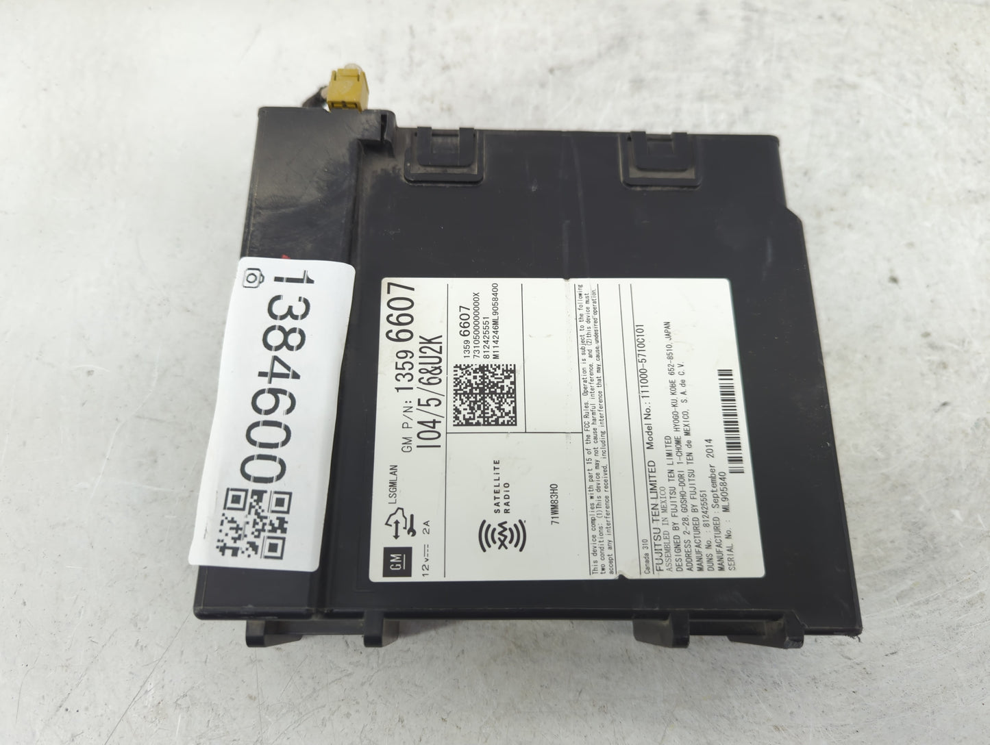 2015 Gmc Sierra 1500 Radio AM FM Cd Player Receiver Replacement P/N:13596607 Fits Fits 2016 OEM Used Auto Parts - Oemusedaut