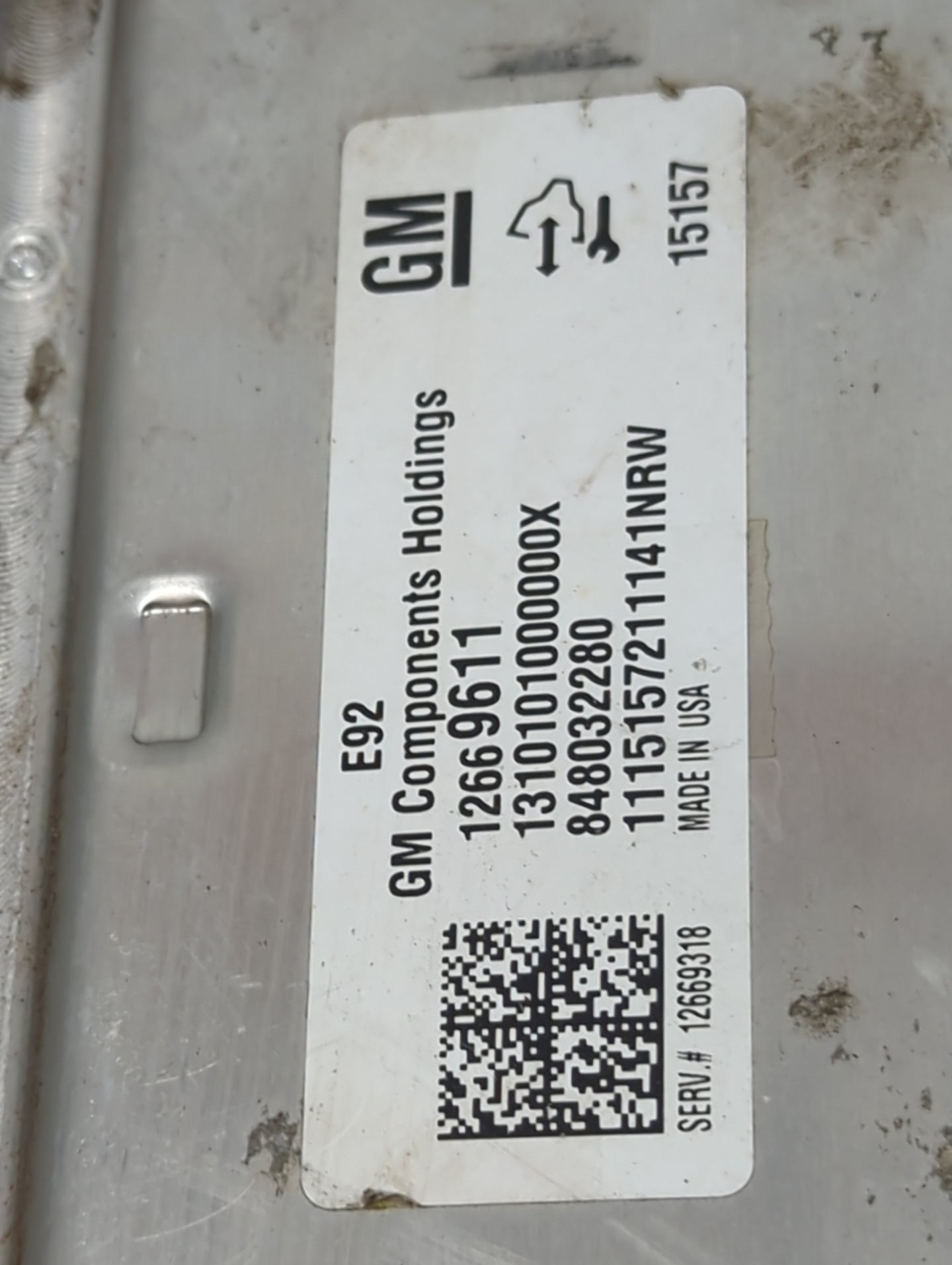 2014-2016 Gmc Sierra 1500 PCM Engine Control Computer ECU ECM PCU OEM P/N:12669611 Fits Fits 2014 2015 2016 OEM Used Auto Pa