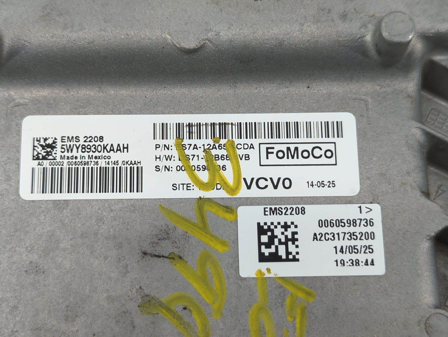 2015 Gmc Sierra 1500 PCM Engine Control Computer ECU ECM PCU OEM P/N:ES7A-12A650-BGD ES7A-12A650-BEA, FS7A-12A650-BFD Fits O