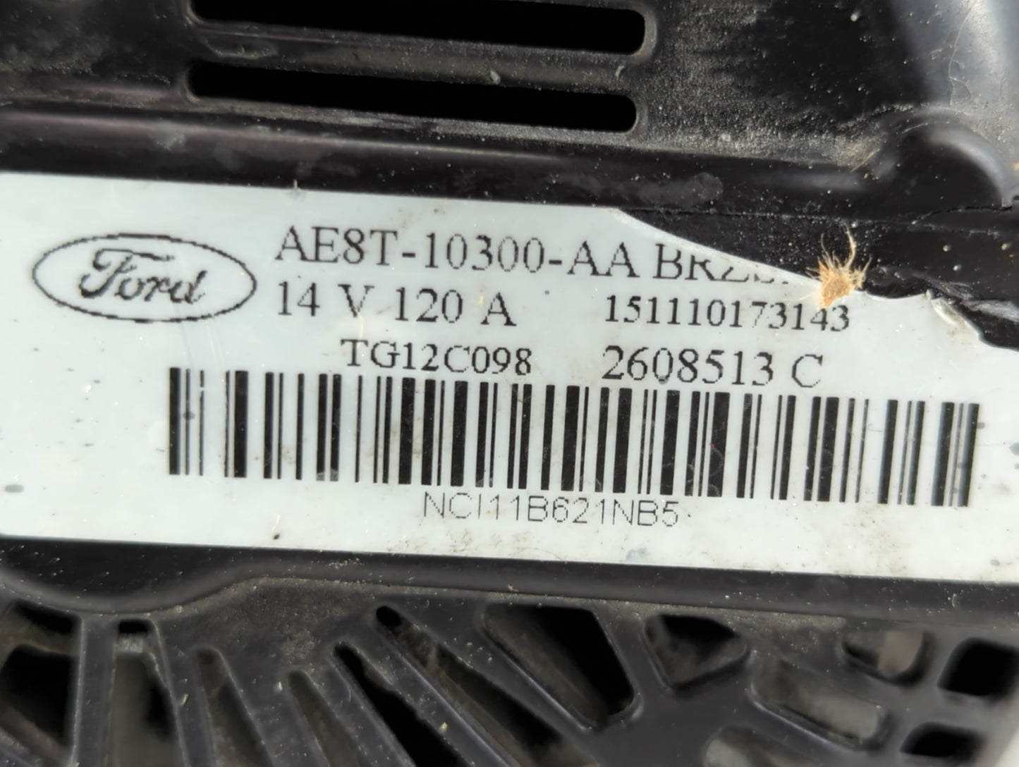 2014-2019 Gmc Sierra 1500 Alternator Replacement Generator Charging Assembly Engine OEM P/N:AE8T-10300-AA Fits OEM Used Auto