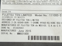 2015 Gmc Sierra 1500 Denali Radio AM FM Cd Player Receiver Replacement P/N:13506455 111000-5711A101 Fits Fits 2016 OEM Used 