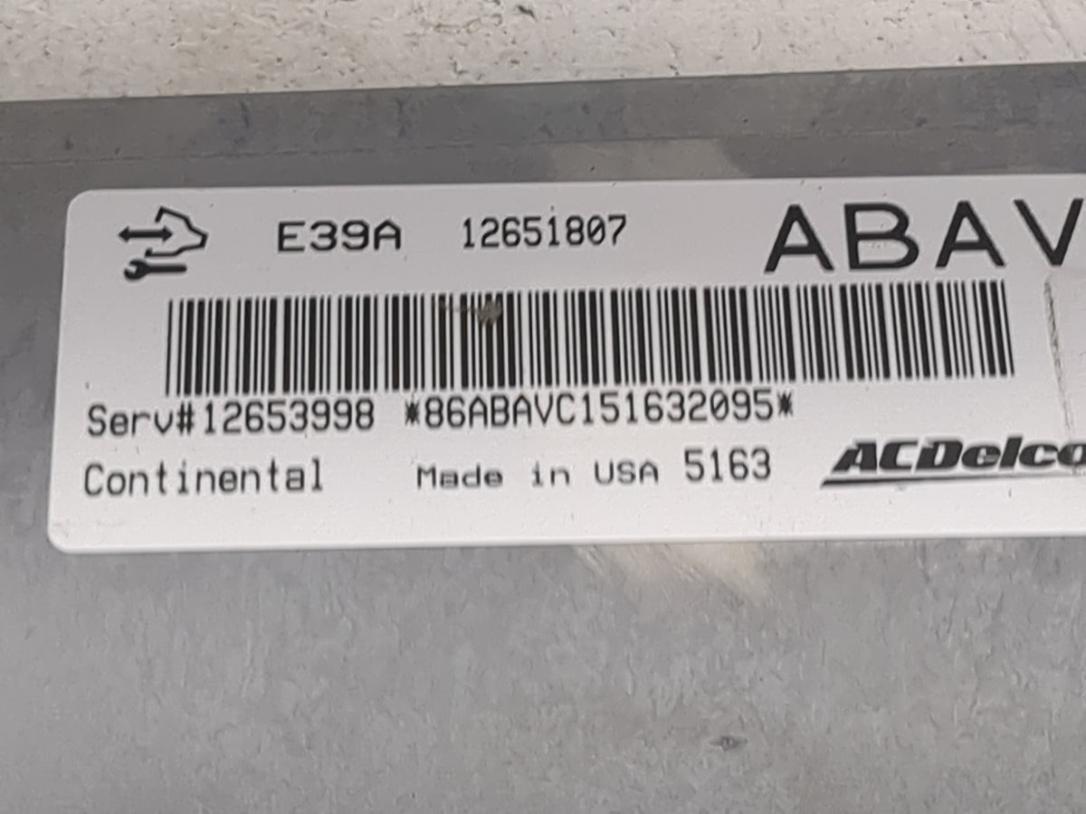 2013-2016 Gmc Terrain PCM Engine Control Computer ECU ECM PCU OEM P/N:E39A 12651807 12653998 Fits 2013 2014 2015 2016 OEM Us