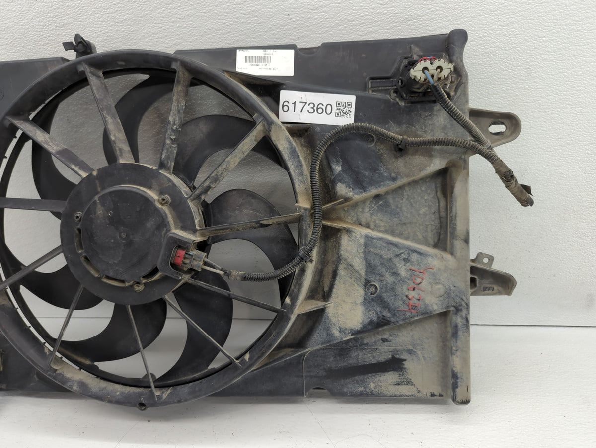 2010-2017 Gmc Terrain Left Radiator Fan Motor Assembly Black 617360 - Oemusedautoparts1.com