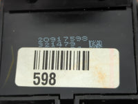 2010-2017 Gmc Terrain Master Power Window Switch Replacement Driver Side Left P/N:20917598 Fits OEM Used Auto Parts - Oemuse