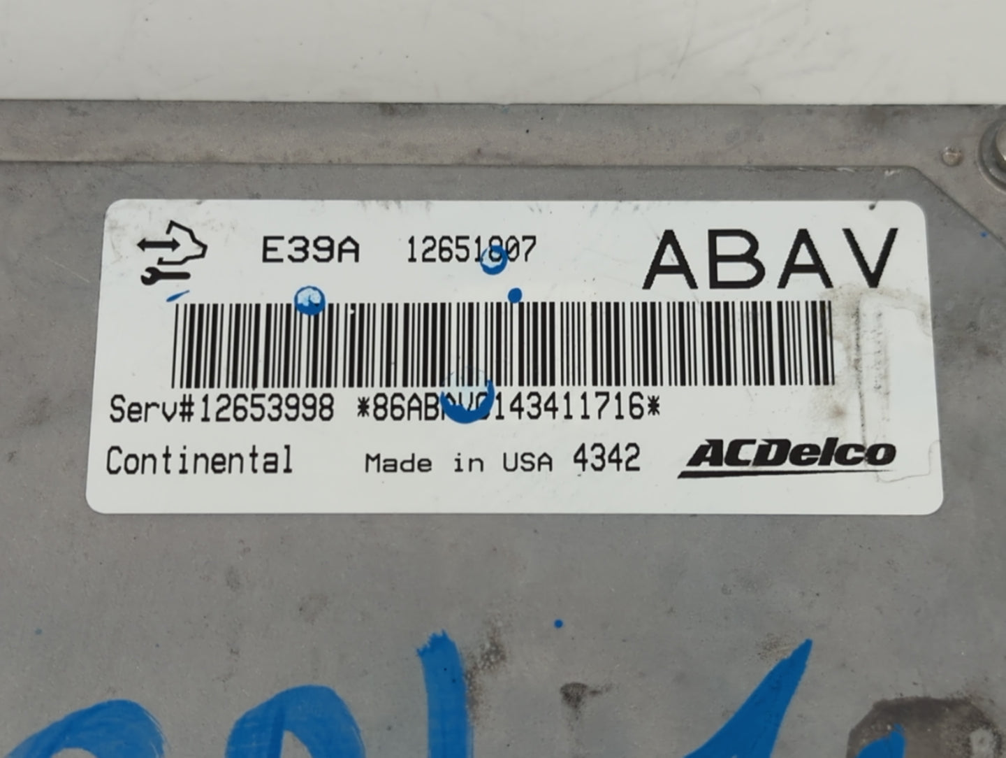 2013-2016 Gmc Terrain PCM Engine Control Computer ECU ECM PCU OEM P/N:12651807 Fits Fits 2013 2014 2015 2016 OEM Used Auto P