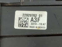 2013-2015 Gmc Terrain Fusebox Fuse Box Panel Relay Module P/N:22929762 01 Fits Fits 2013 2014 2015 OEM Used Auto Parts - Oem