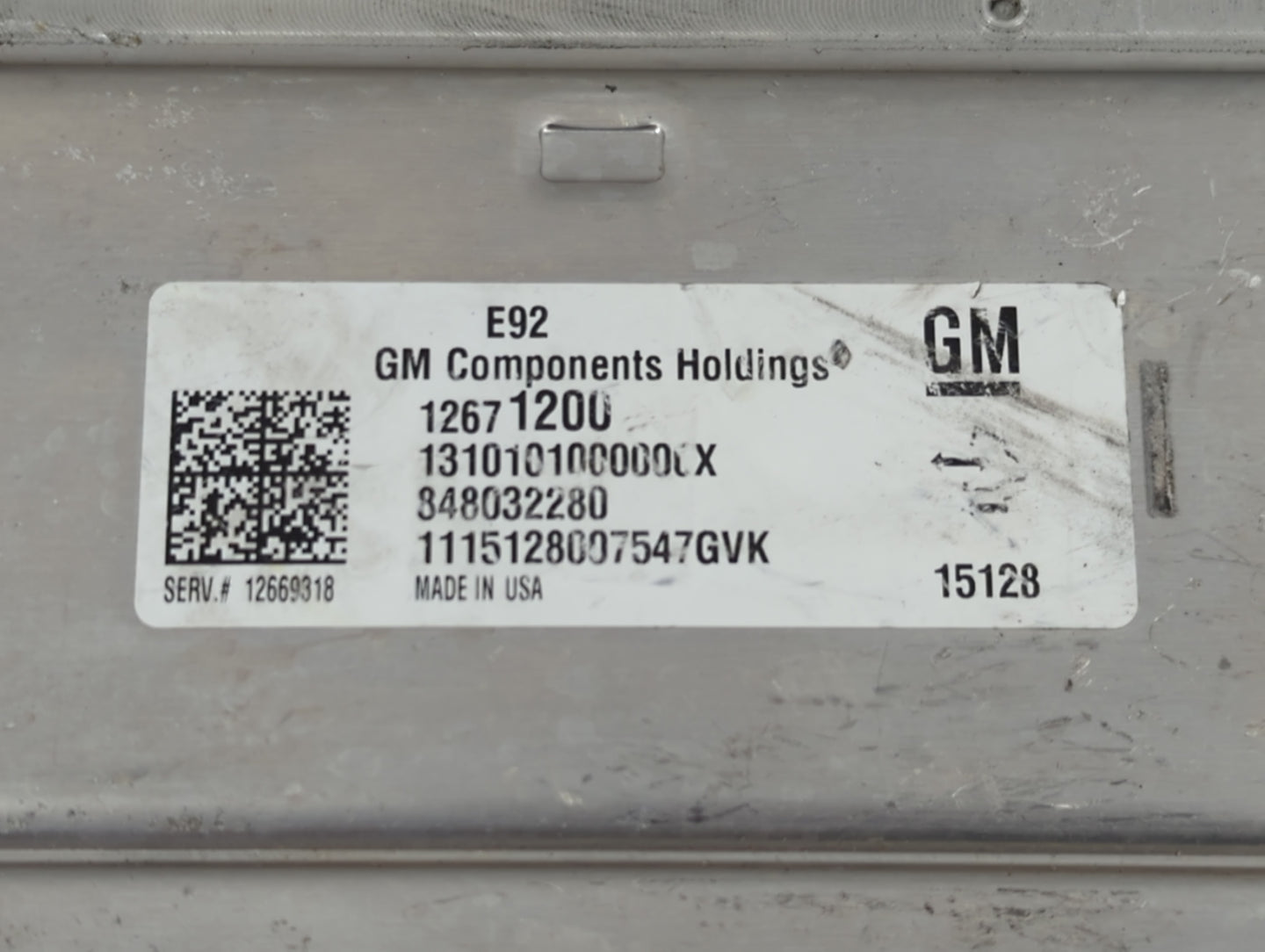 2015-2016 Gmc Yukon PCM Engine Control Computer ECU ECM PCU OEM P/N:12671200 Fits Fits 2014 2015 2016 OEM Used Auto Parts - 