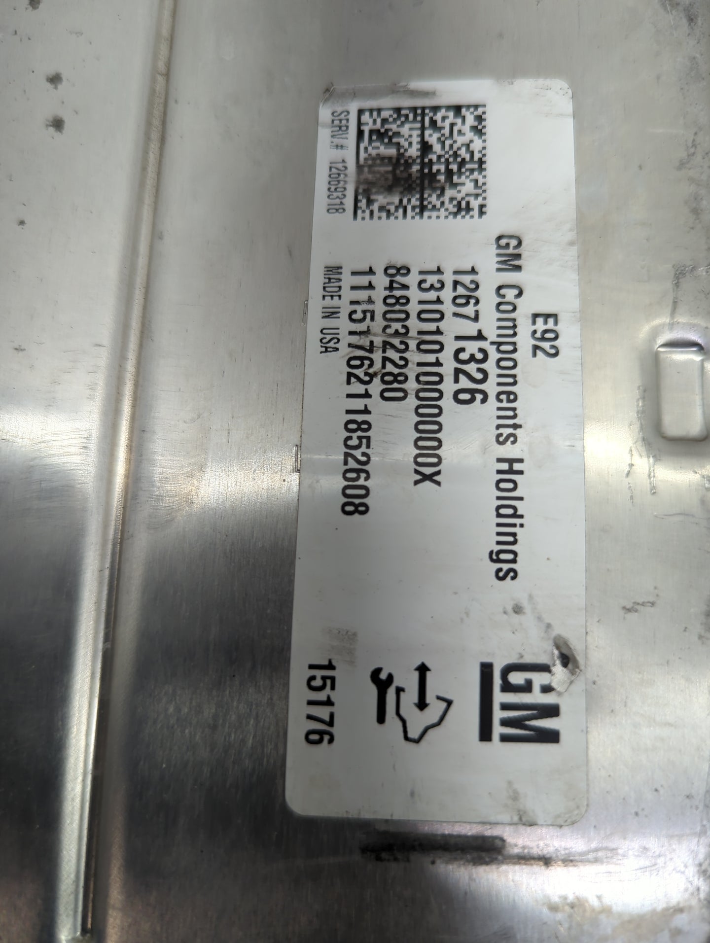 2015-2016 Gmc Yukon PCM Engine Control Computer ECU ECM PCU OEM P/N:12671326 12669318 Fits Fits 2014 2015 2016 OEM Used Auto