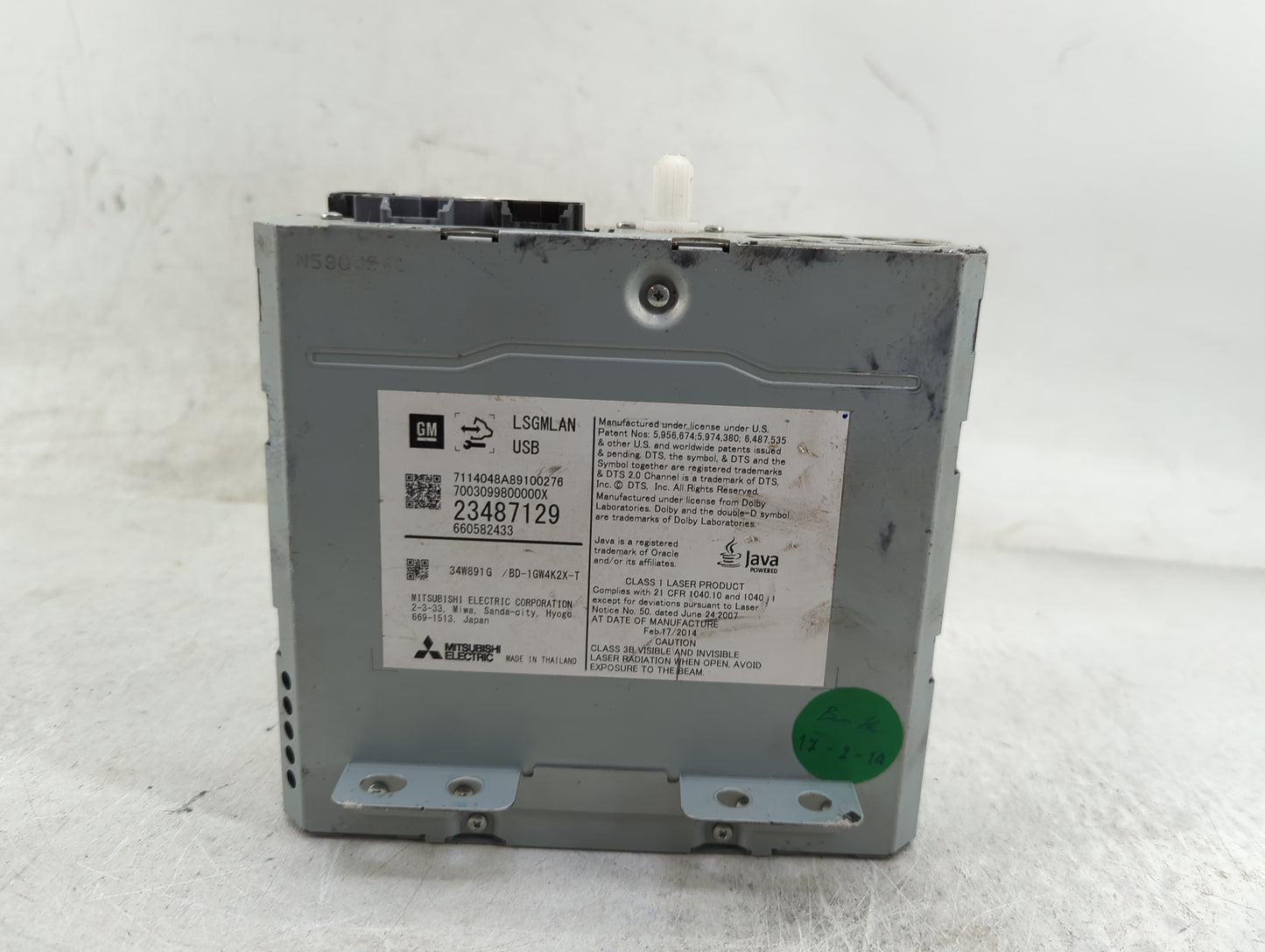 2015 Gmc Yukon Radio AM FM Cd Player Receiver Replacement P/N:23487129 7114048A89100276, 700309980000X, 660582433 Fits Fits 