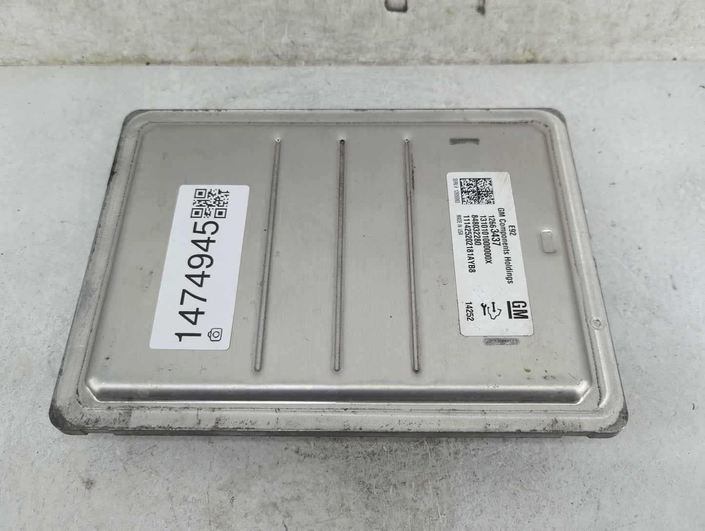 2015-2016 Gmc Yukon PCM Engine Control Computer ECU ECM PCU OEM P/N:12663437 Fits Fits 2014 2015 2016 OEM Used Auto Parts - 