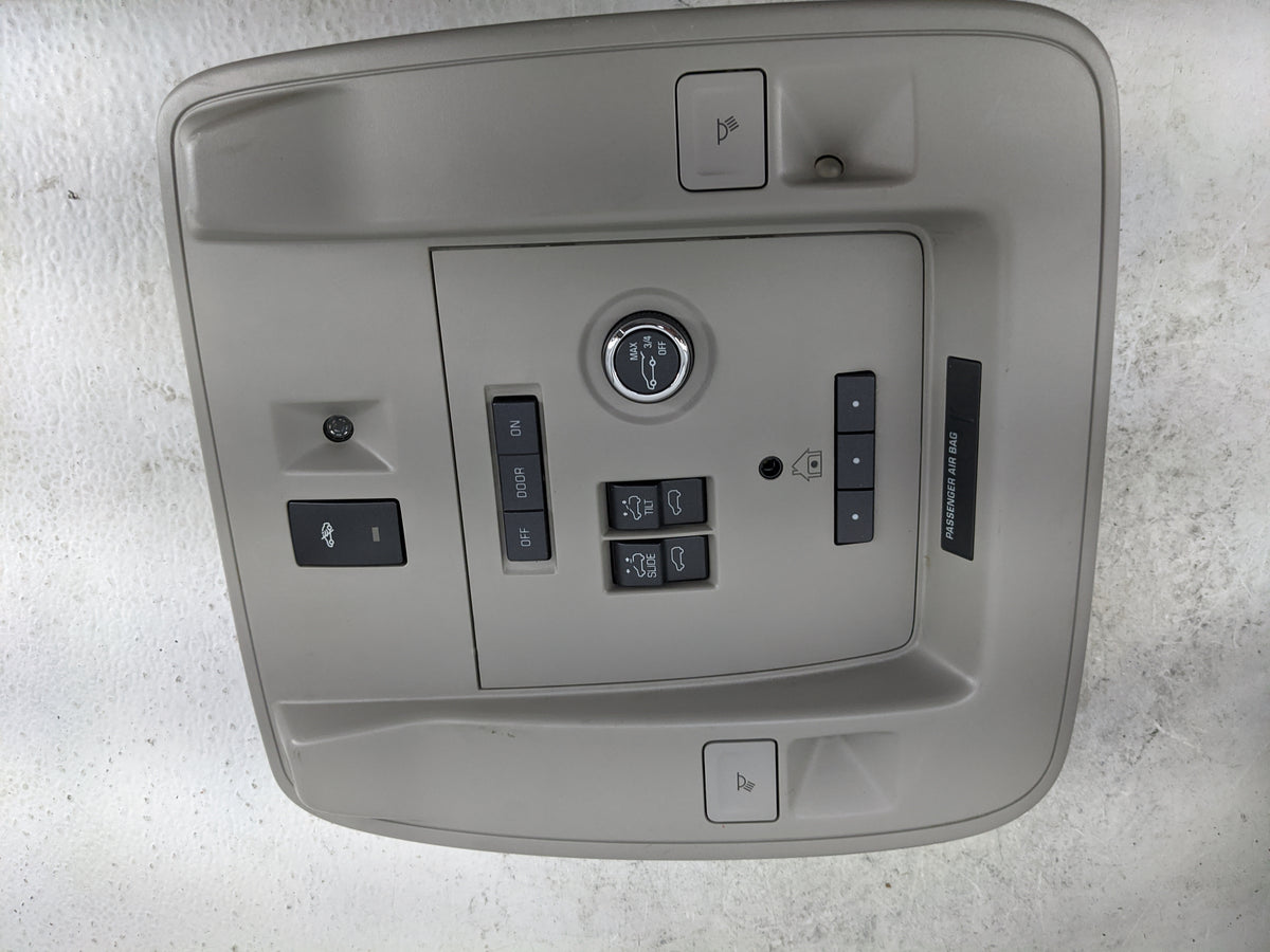 2015-2020 Gmc Yukon Overhead Console W/rear Climate Control Gray - Oemusedautoparts1.com