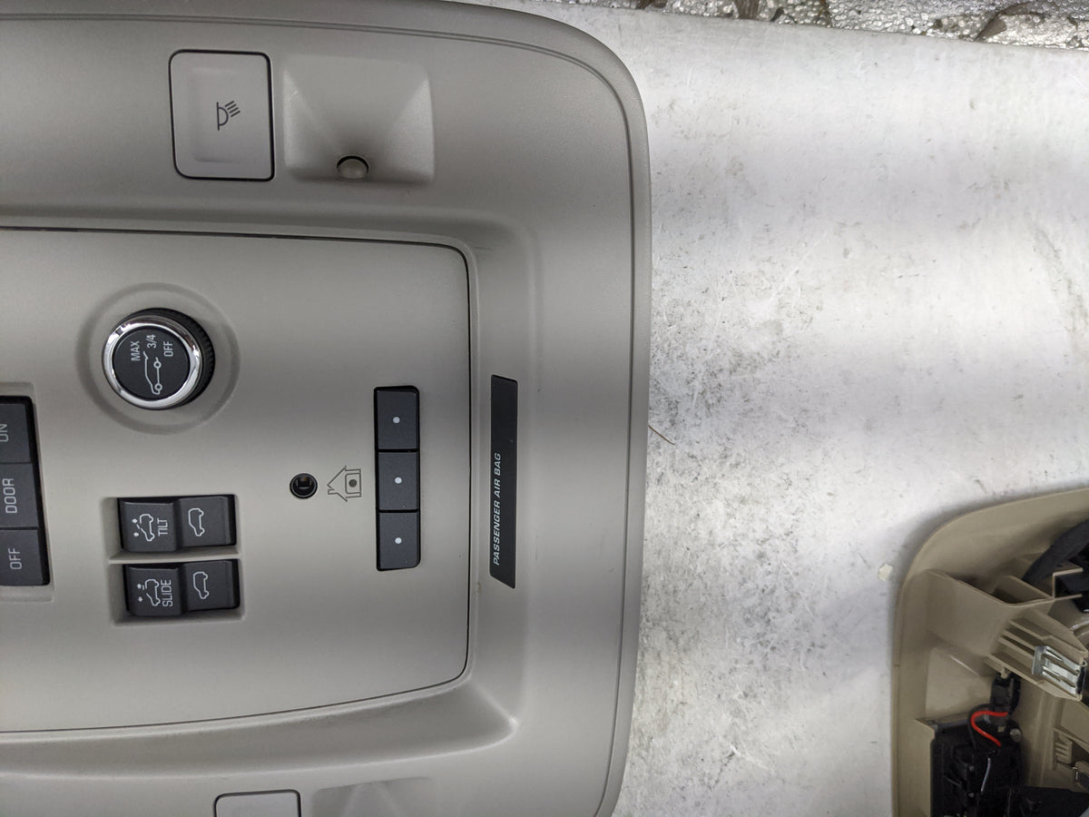 2015-2020 Gmc Yukon Overhead Console W/rear Climate Control Gray - Oemusedautoparts1.com