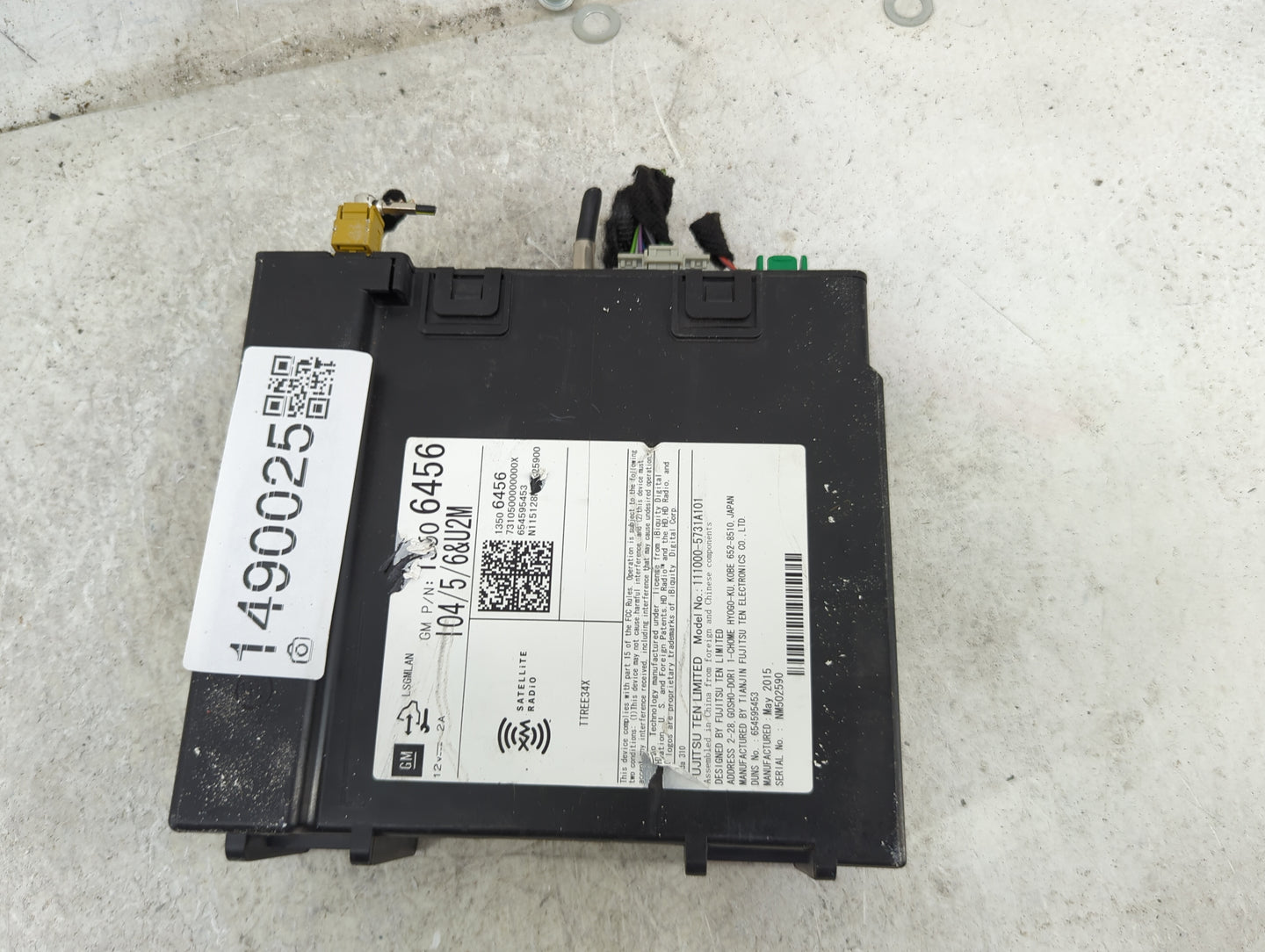 2015 Gmc Yukon Radio AM FM Cd Player Receiver Replacement P/N:13506456 111000-5731A101, NM502590 Fits OEM Used Auto Parts - 