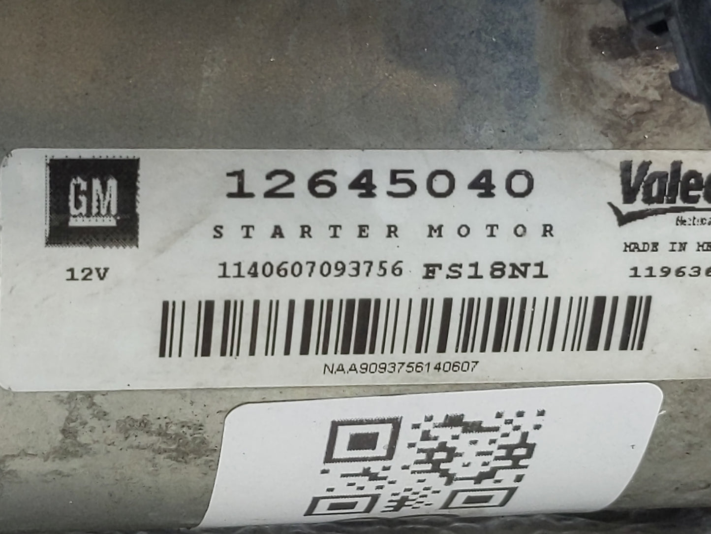 2015 Gmc Yukon Xl 1500 Car Starter Motor Solenoid OEM P/N:12645040 Fits Fits 2014 2016 2017 2018 2019 2020 OEM Used Auto Par