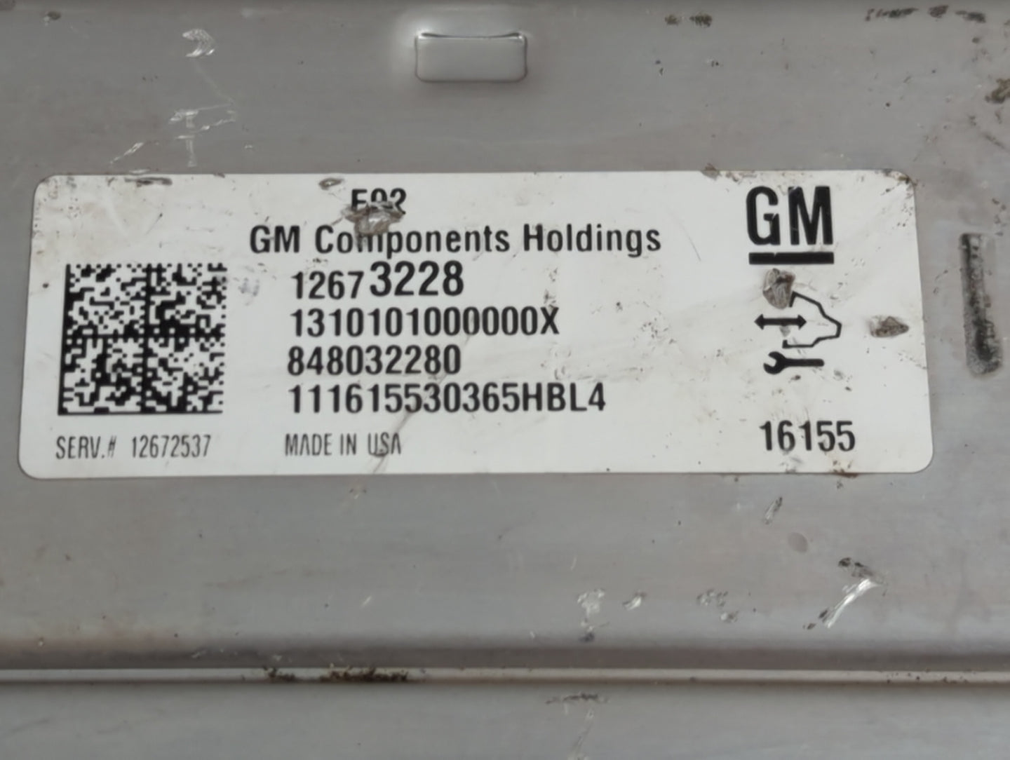 2015 Gmc Yukon Xl 1500 PCM Engine Control Computer ECU ECM PCU OEM P/N:12573228 12664768 Fits Fits 2014 2016 OEM Used Auto P