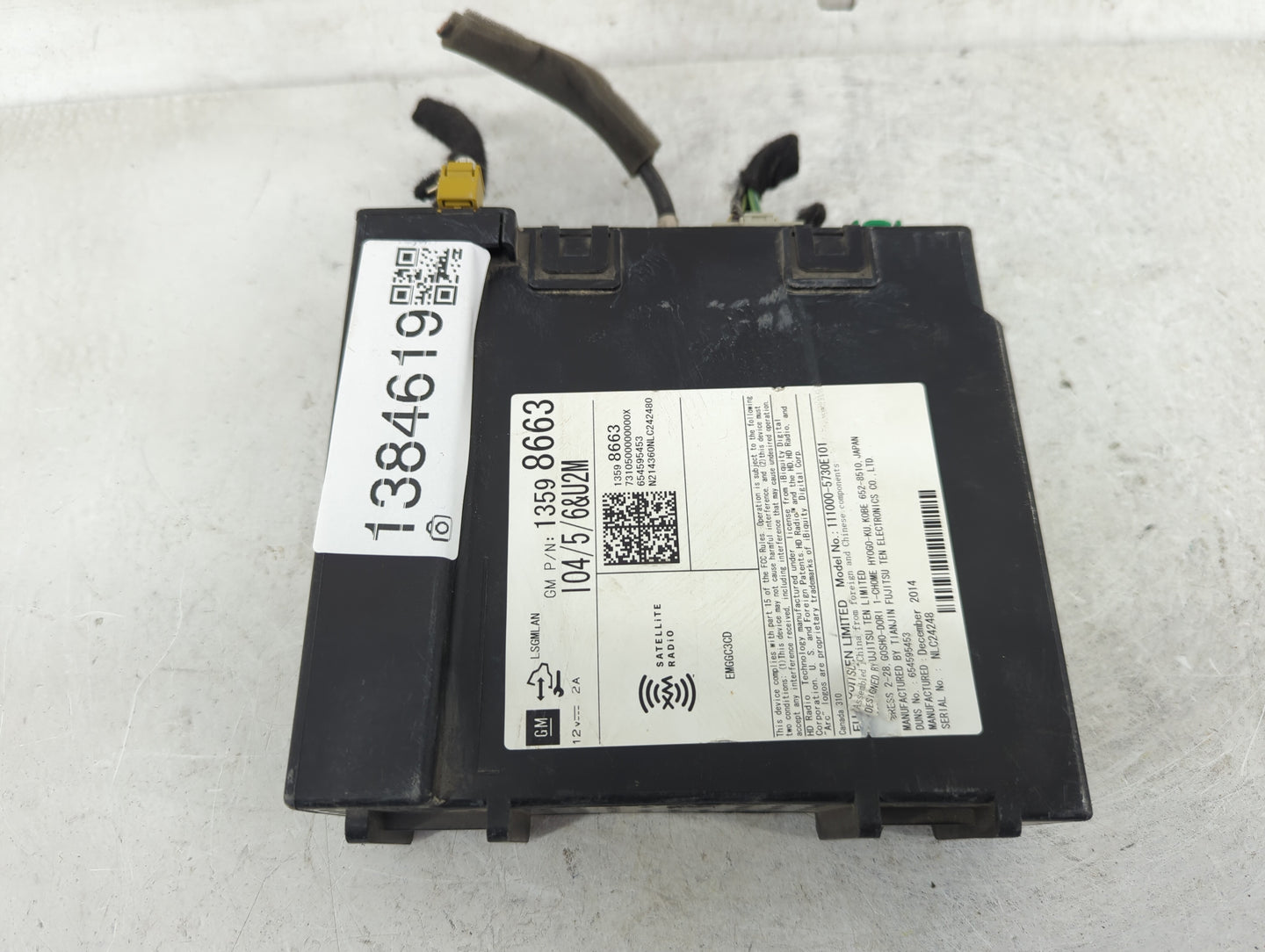 2015 Gmc Yukon Xl 1500 Radio AM FM Cd Player Receiver Replacement P/N:654595453 13598663 Fits OEM Used Auto Parts - Oemuseda