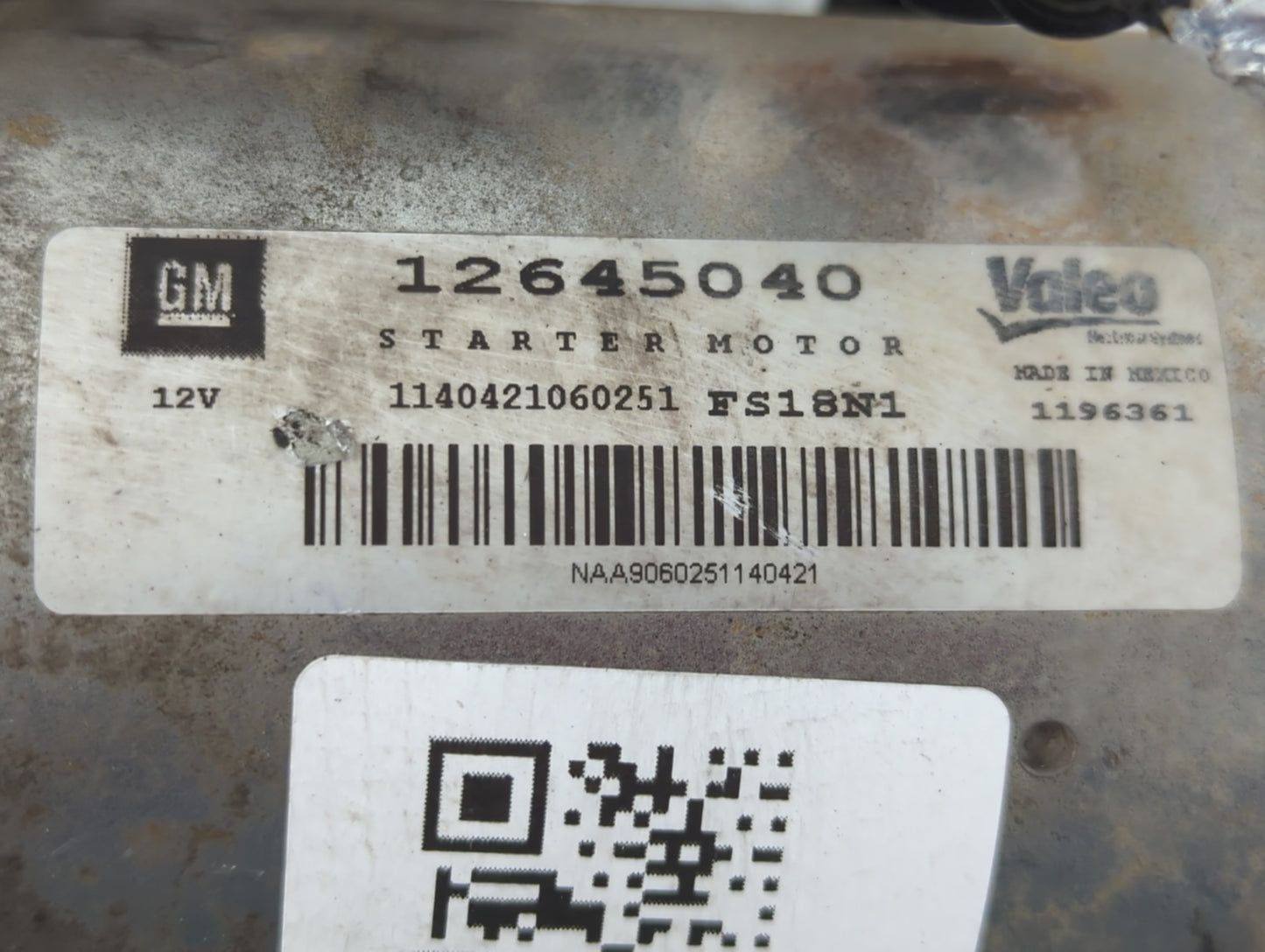 2015 Gmc Yukon Xl 1500 Car Starter Motor Solenoid OEM P/N:12645040 Fits Fits 2014 2016 2017 2018 2019 2020 2021 OEM Used Aut