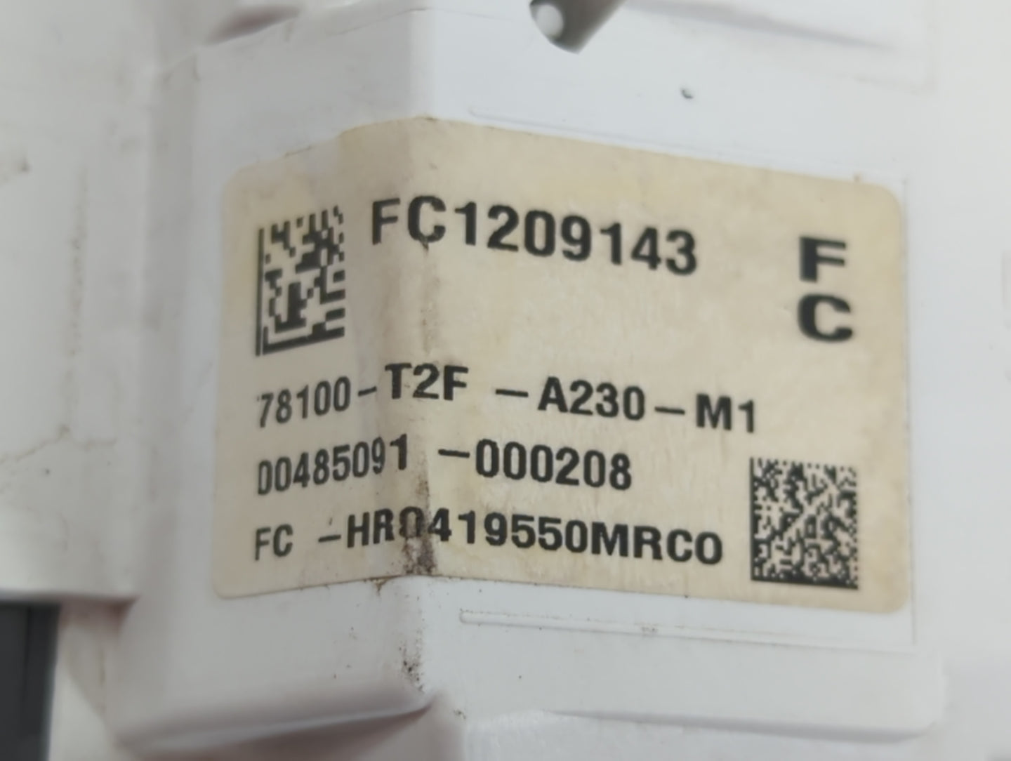 2015 Honda Accord Instrument Cluster Speedometer Gauges P/N:78100-T2F-A230-M1 Fits OEM Used Auto Parts - Oemusedautoparts1.c