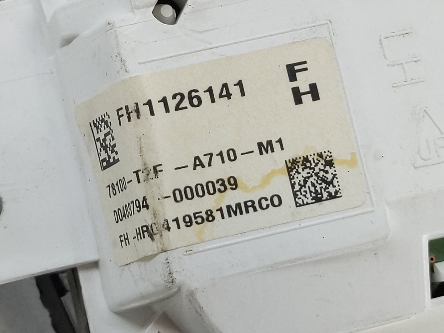 2015 Honda Accord Instrument Cluster Speedometer Gauges P/N:78100-T2F-A710-M1 Fits OEM Used Auto Parts - Oemusedautoparts1.c