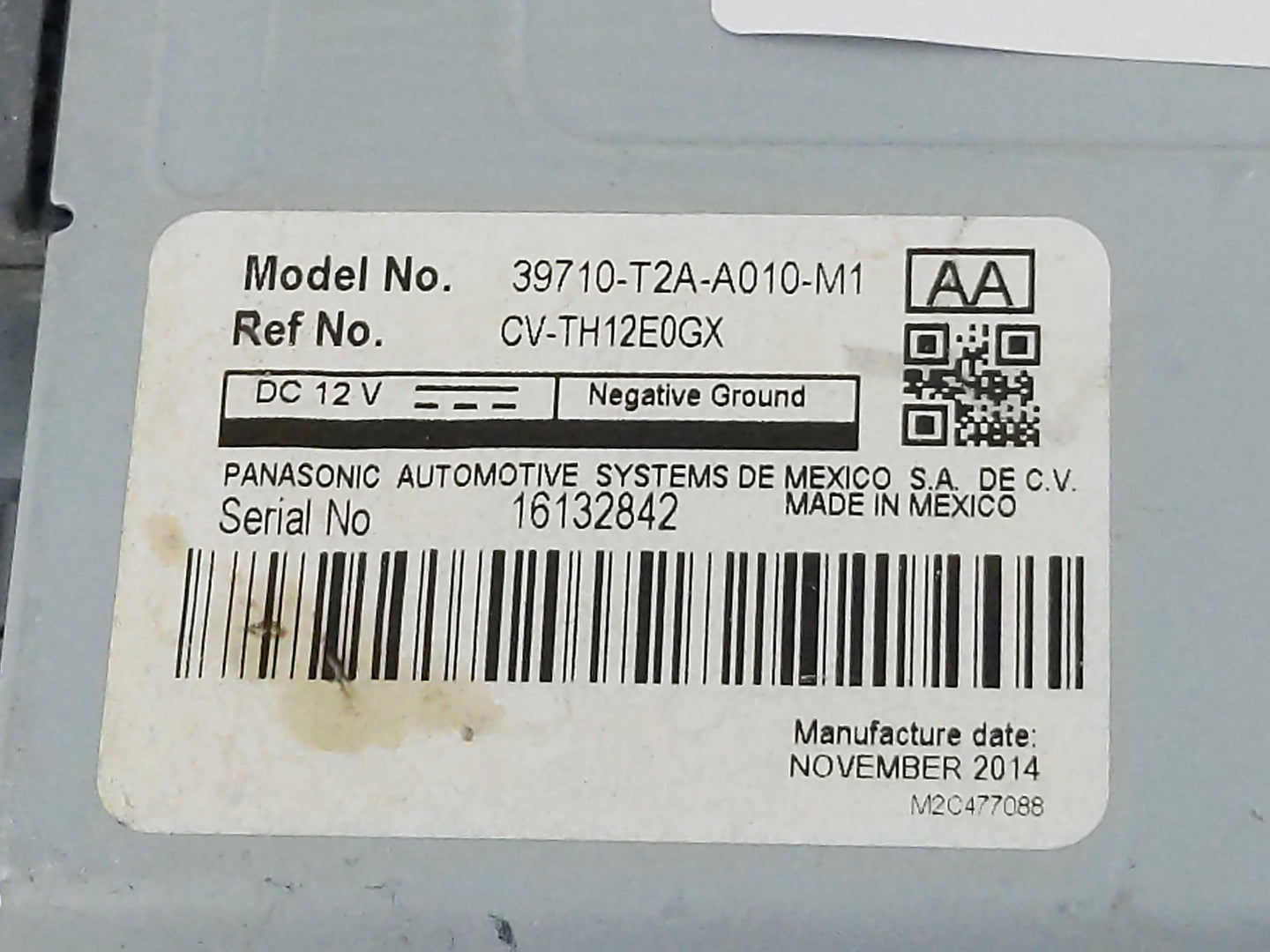 2015 Honda Accord Instrument Cluster Speedometer Gauges P/N:39710-T2A-A010-M1 Fits OEM Used Auto Parts - Oemusedautoparts1.c